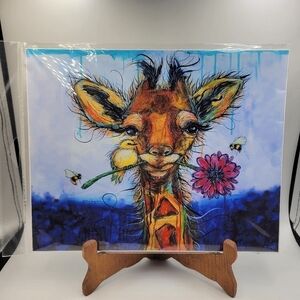 Whimsical Giraffe Art Print by Karrie Evenson